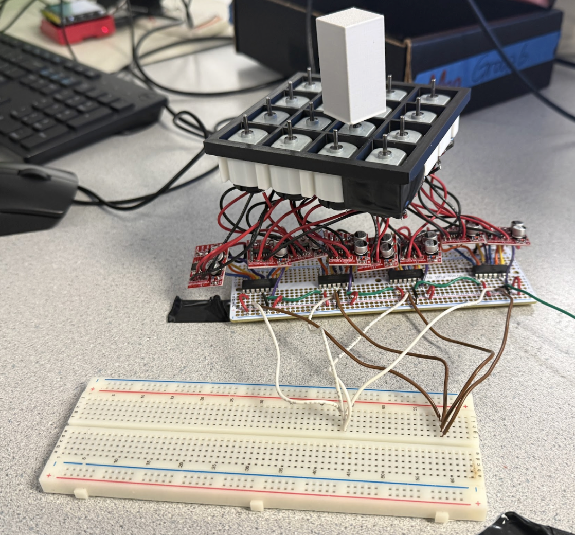 4x4 module test of shape display