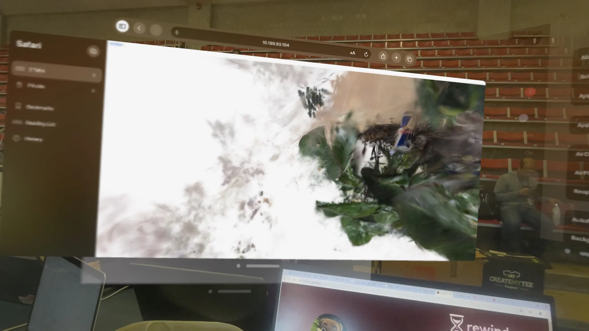 Rewind 3D Splat Reconstruction